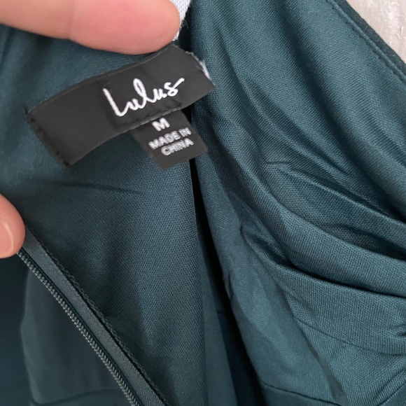 Emerald Green Long Sleeve Tiered Maxi Dress Medium - Picture 6 of 6